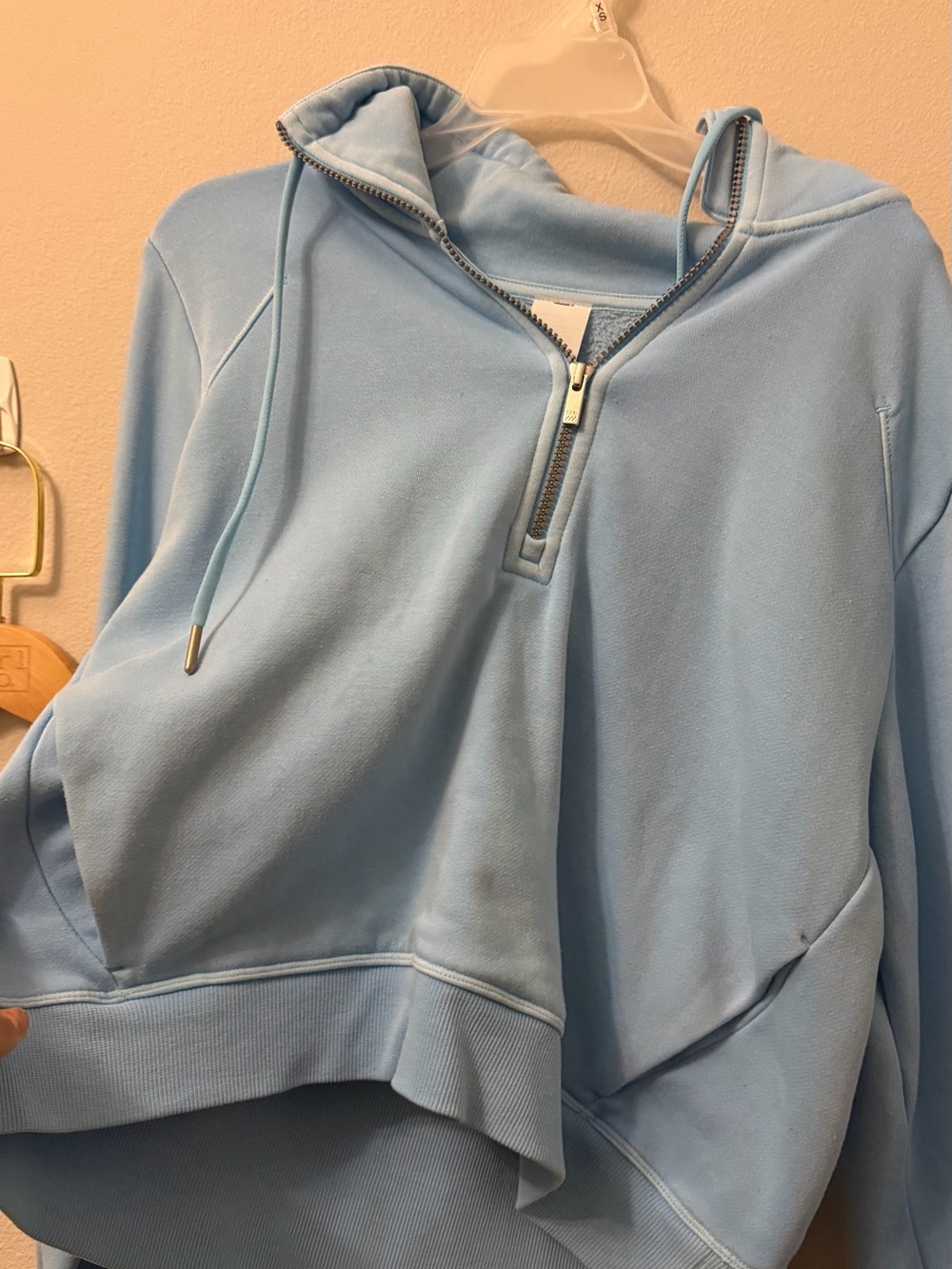 Target Light Blue Half-Zip Hoodie